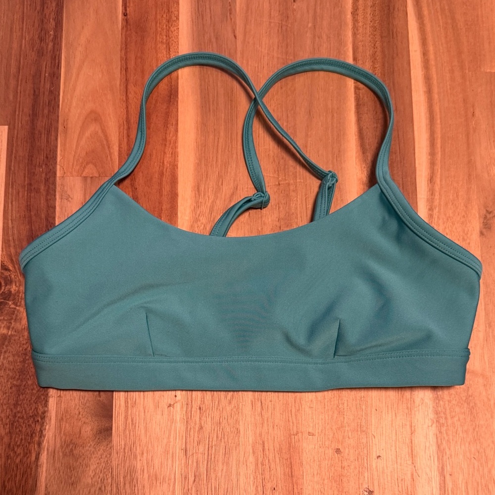 ALO Yoga Teal Strappy Sports Bra